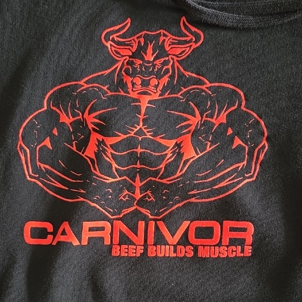 Carnivor Black Hoodie with Red Graphic